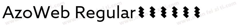 AzoWeb Regular字体转换